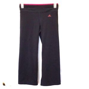 Adidas cropped black yoga Capri
